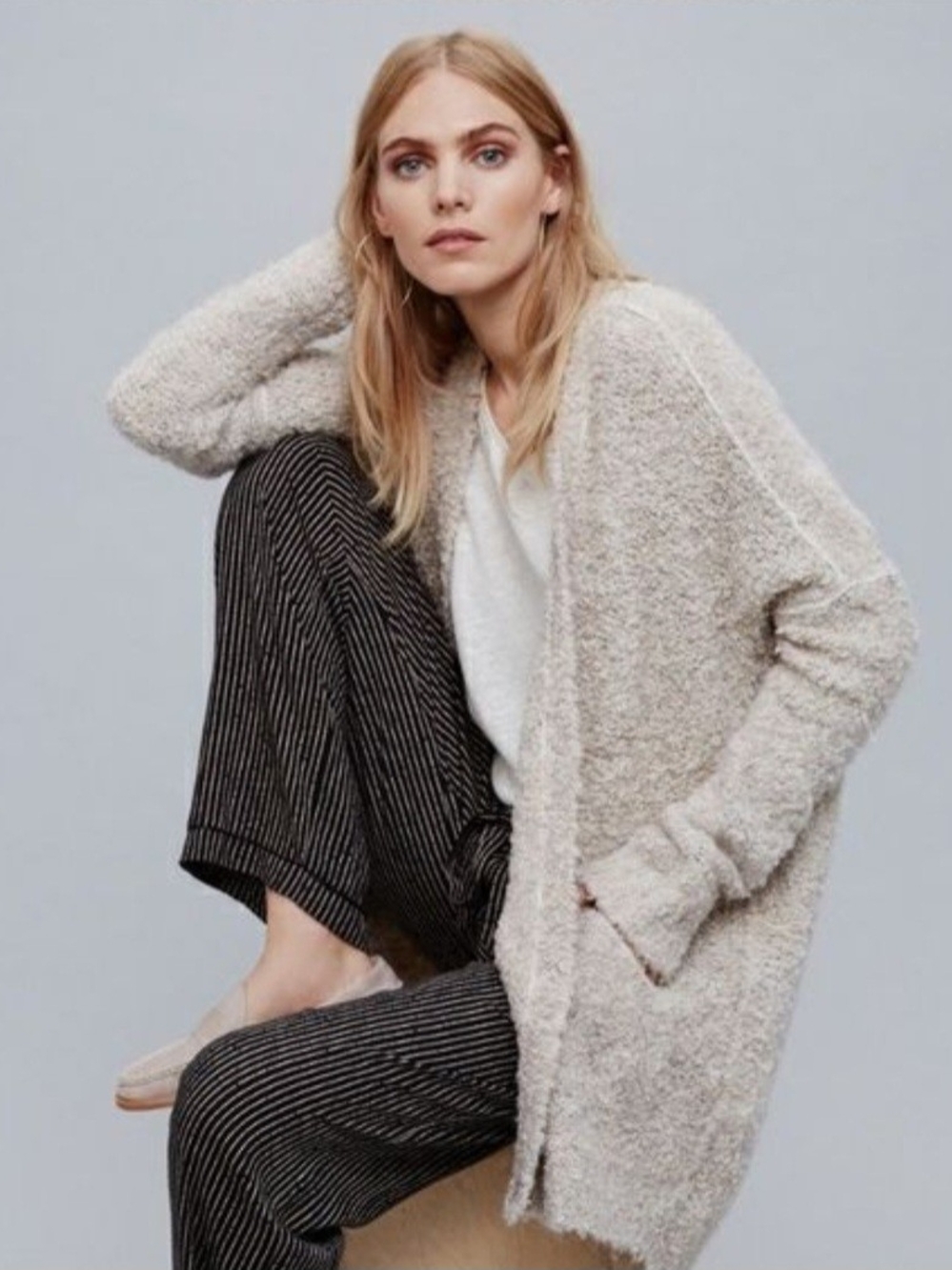 Free People Cozy Bouclé Cardigan Sweater